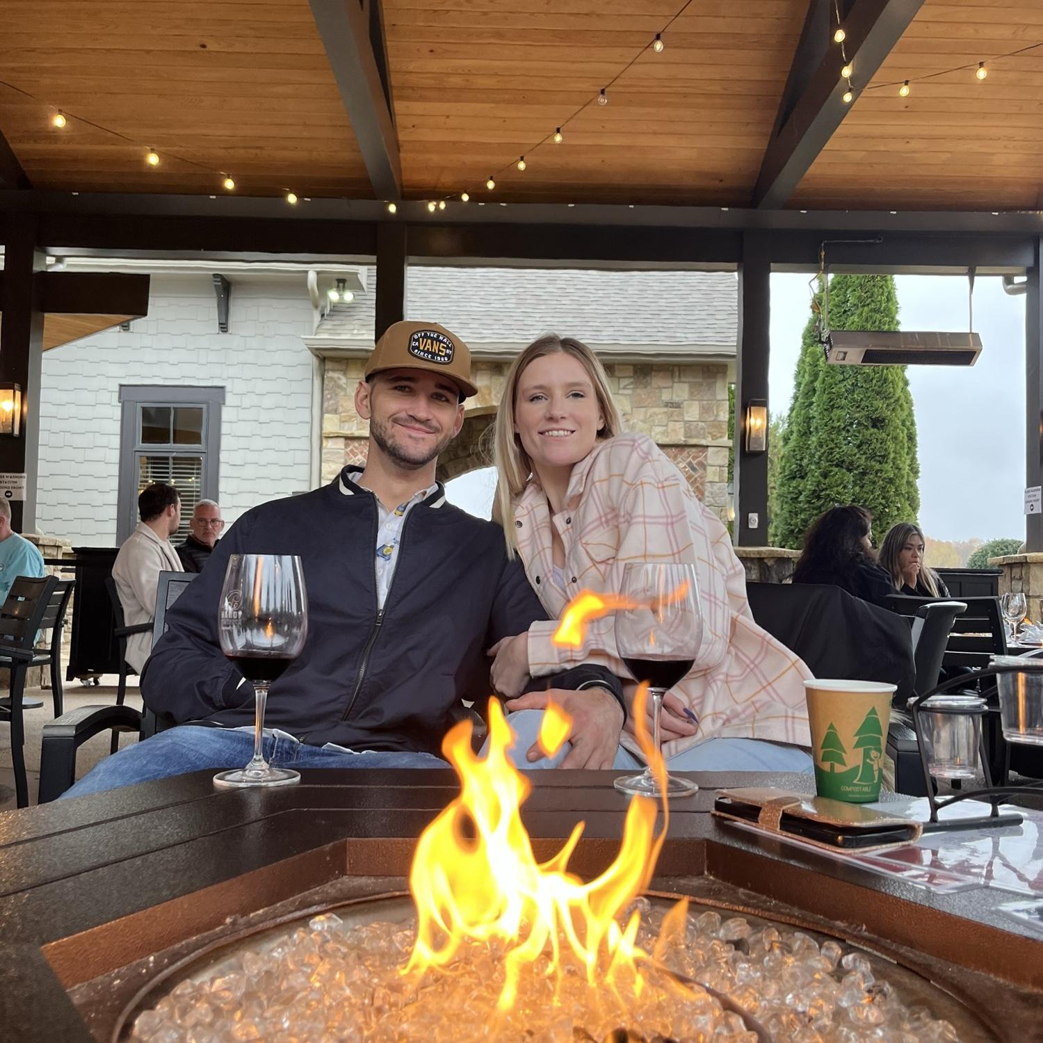 Enjoying the mountain air on family winery tours