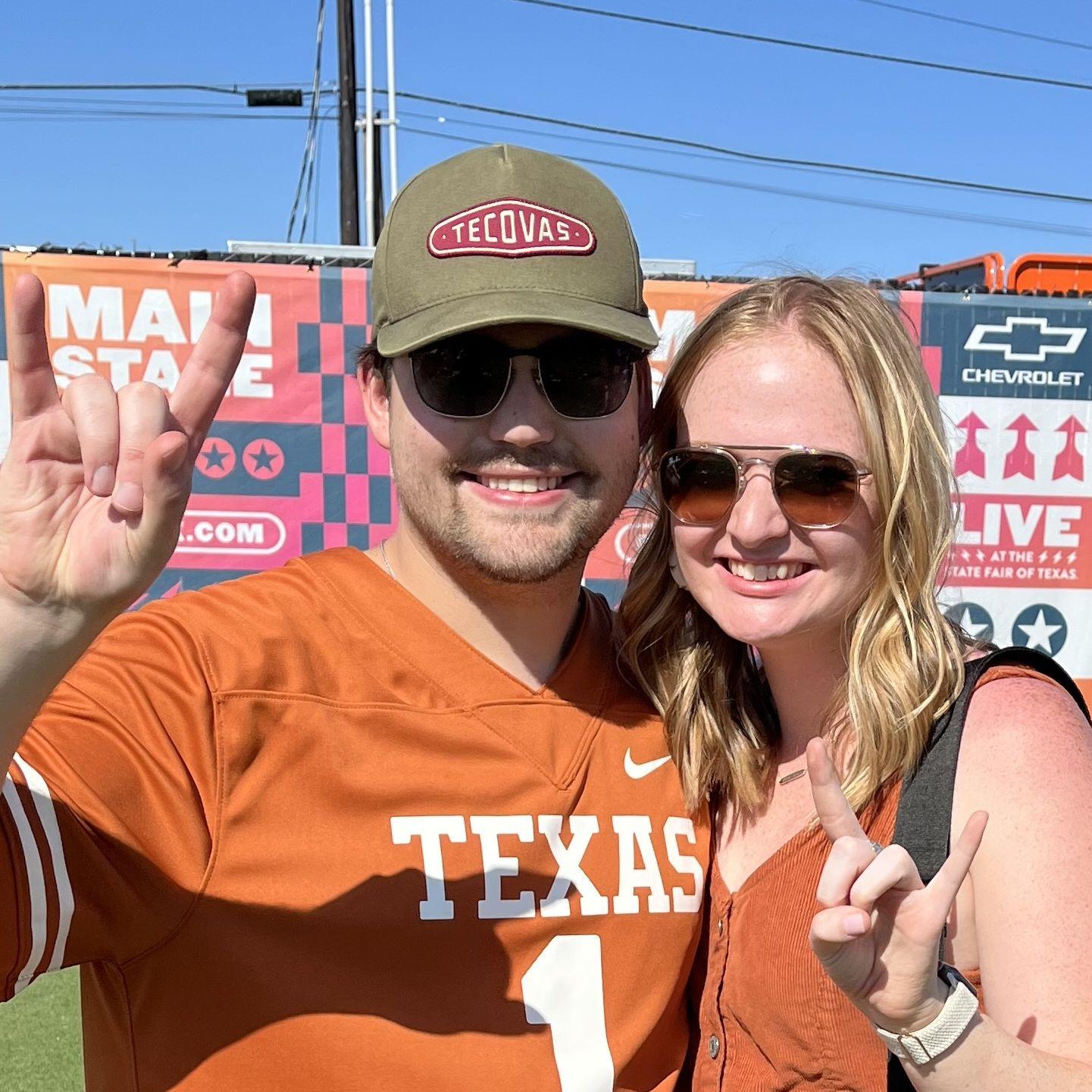 Many weekends traveling between The Woodlands and Dallas, cheering on the Horns of course
