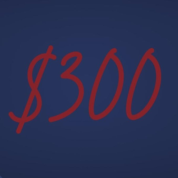 $300