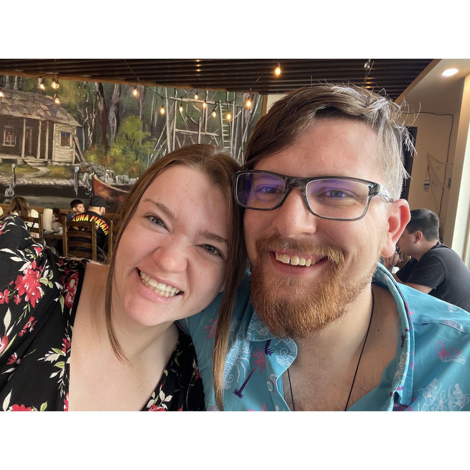 Breakfast before our first vacation together