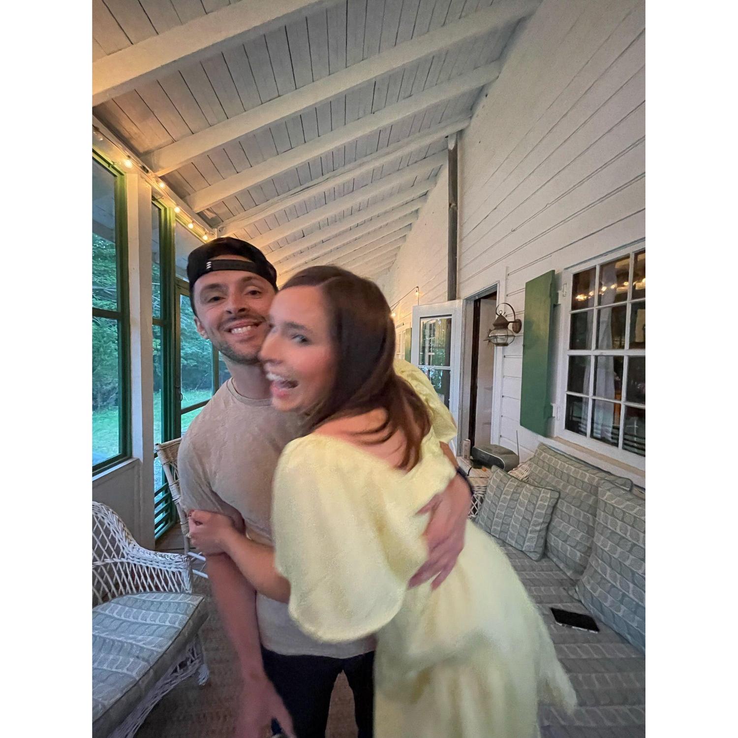 Candid at our friend Sophie's beautiful Cape house in 2022