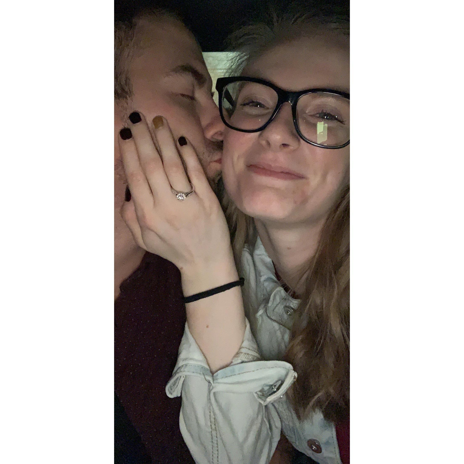 The night he proposed!