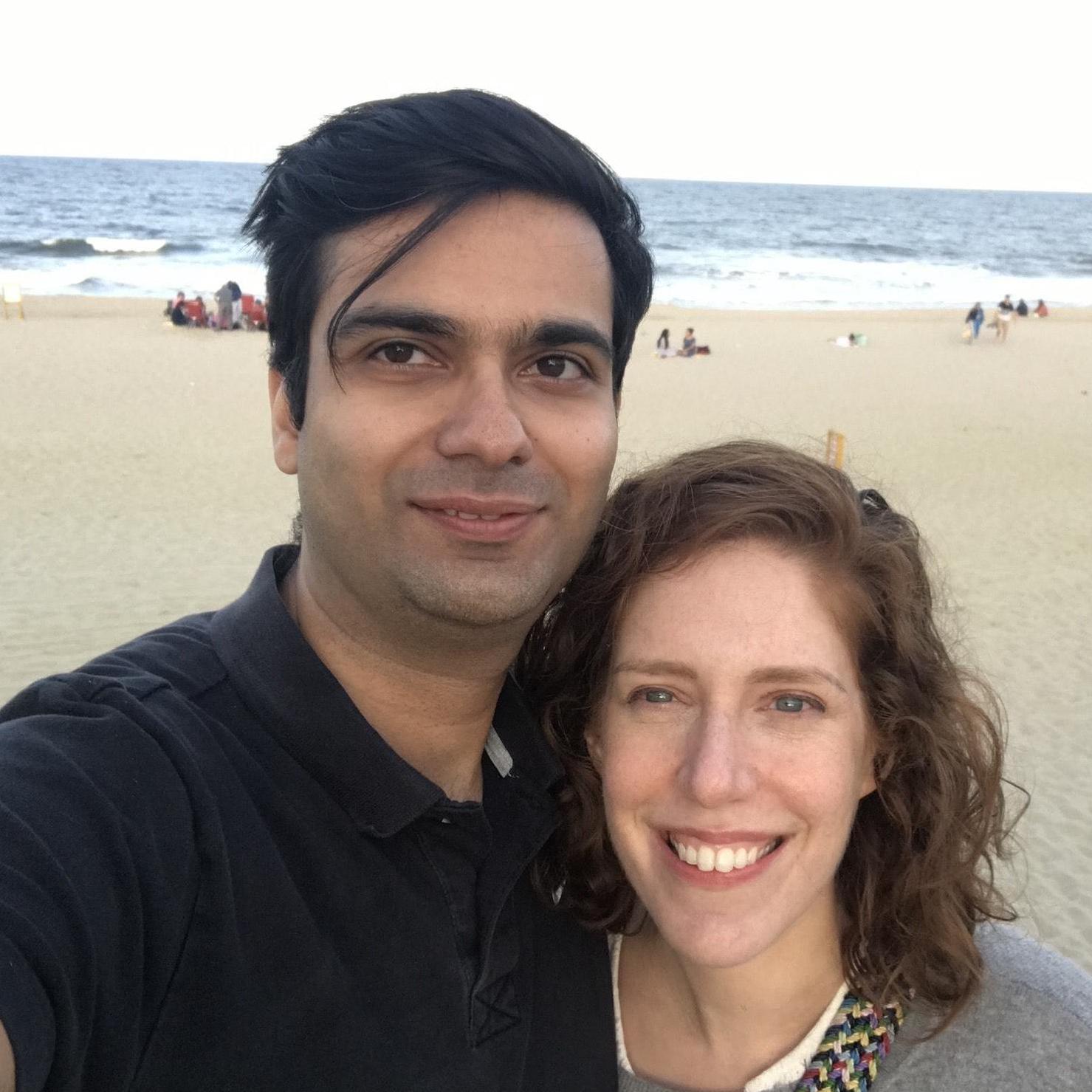 Emma and Mil celebrating his birthday at the Jersey shore!