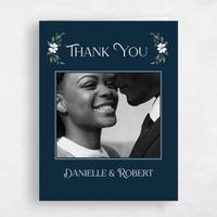 Blue Wedding Thank You - Melcher Photo