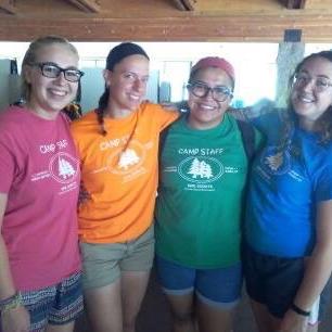 Summer camp in 2016 with friends Lillybeth (Lilo) and Mallory (Pixie).