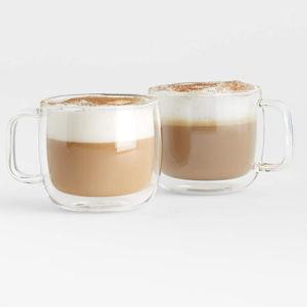 ZWILLING Sorrento Plus 2-pc Double-Wall Glass Cappuccino Mug Set