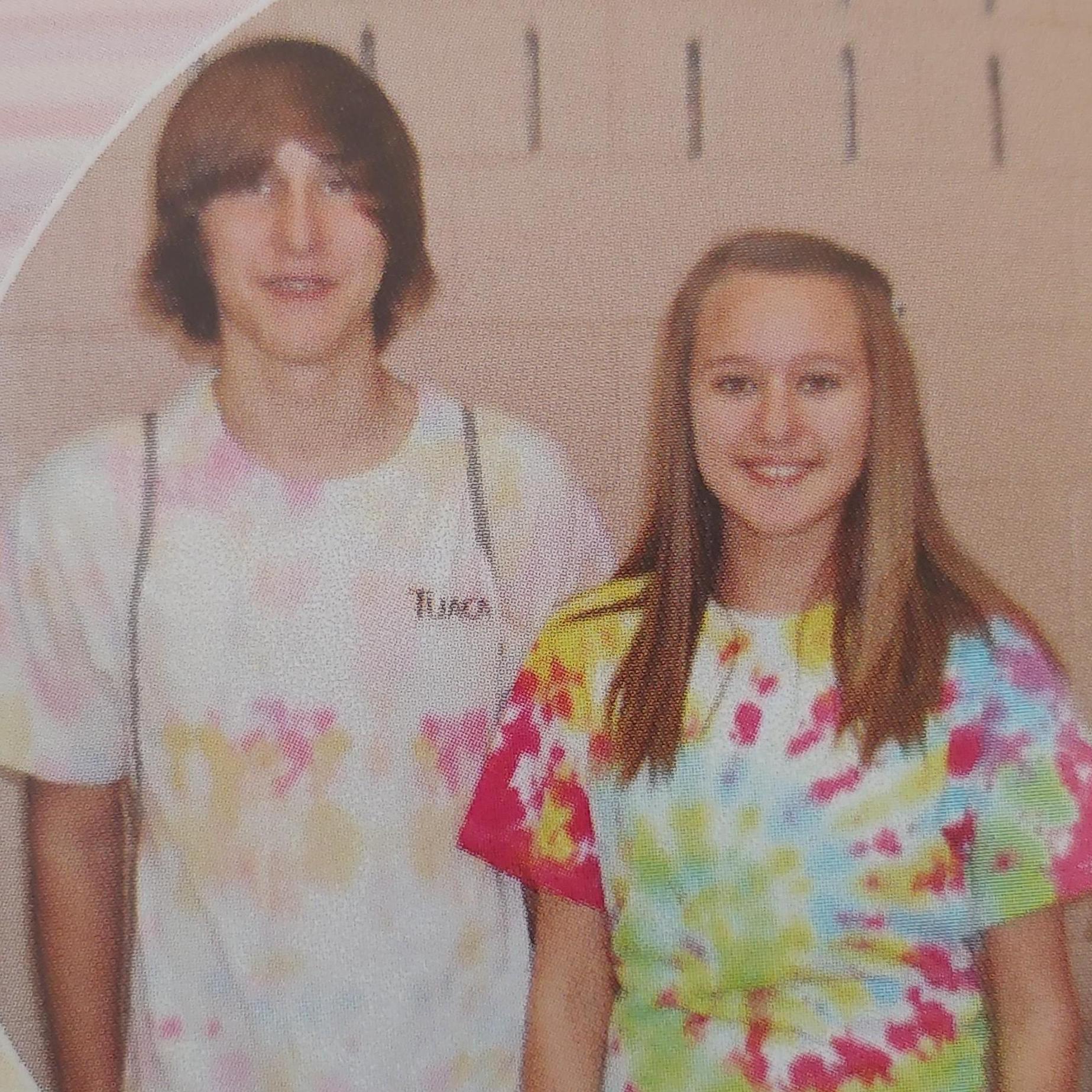 7th grade twin day 💚 circa 2010