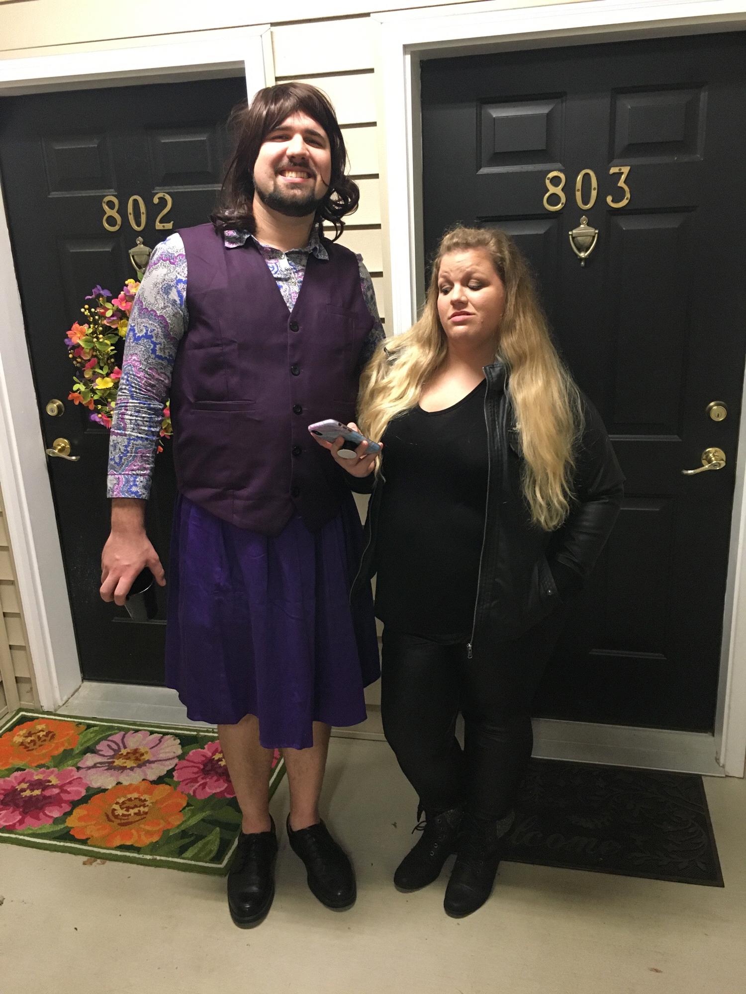 Halloween 2019. We were good and bad Janet from The Good Place.