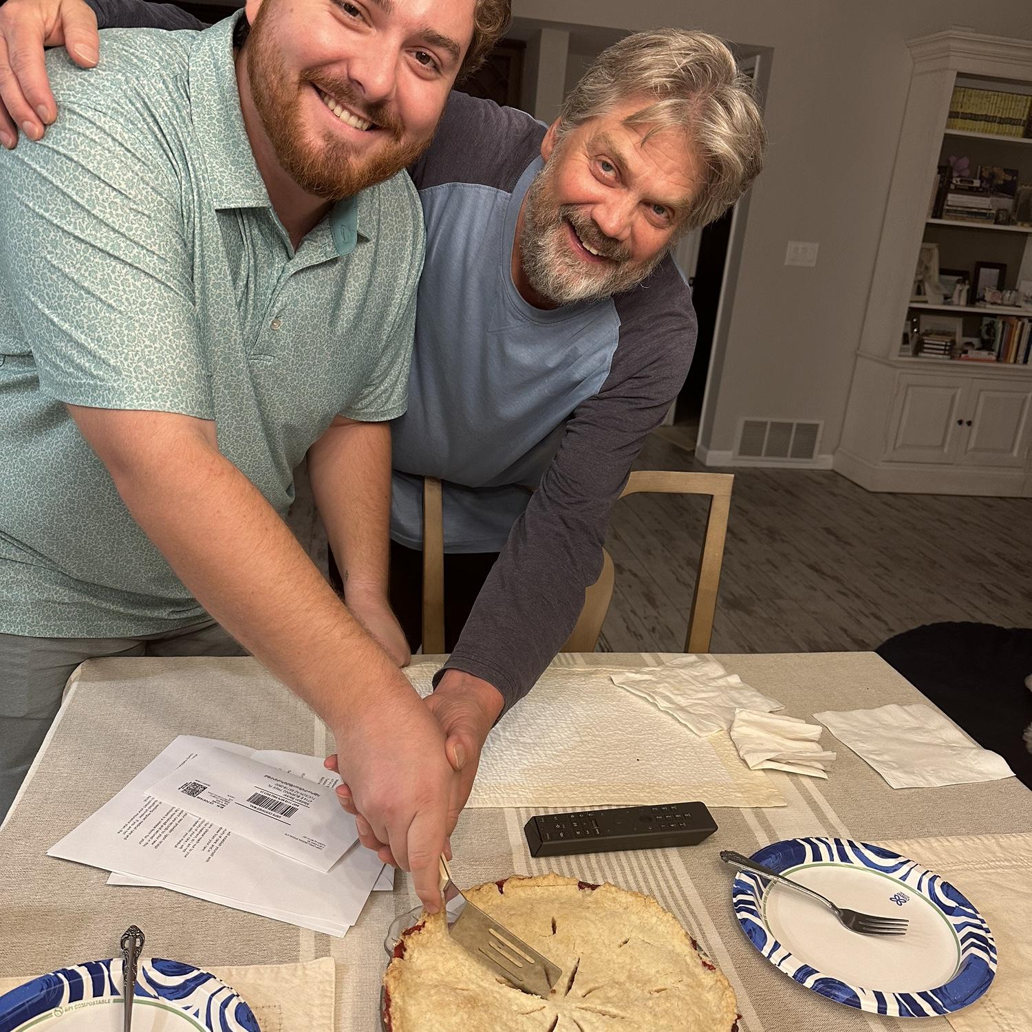 This is the pie James baked to tell Kris and Tammy he wanted to marry Madi. 
Madi had NO idea!