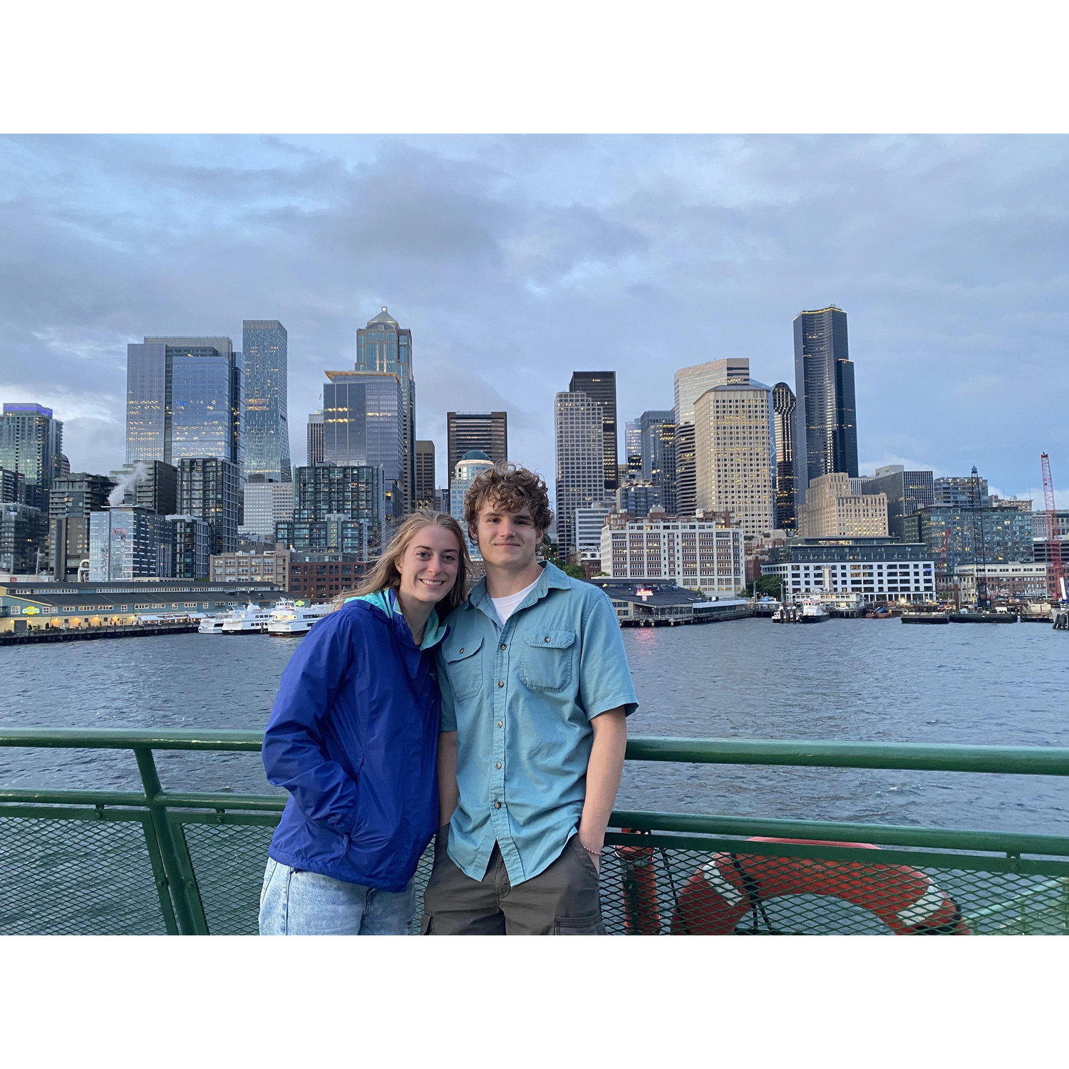 May 2021 - Noah freezing in Seattle :)