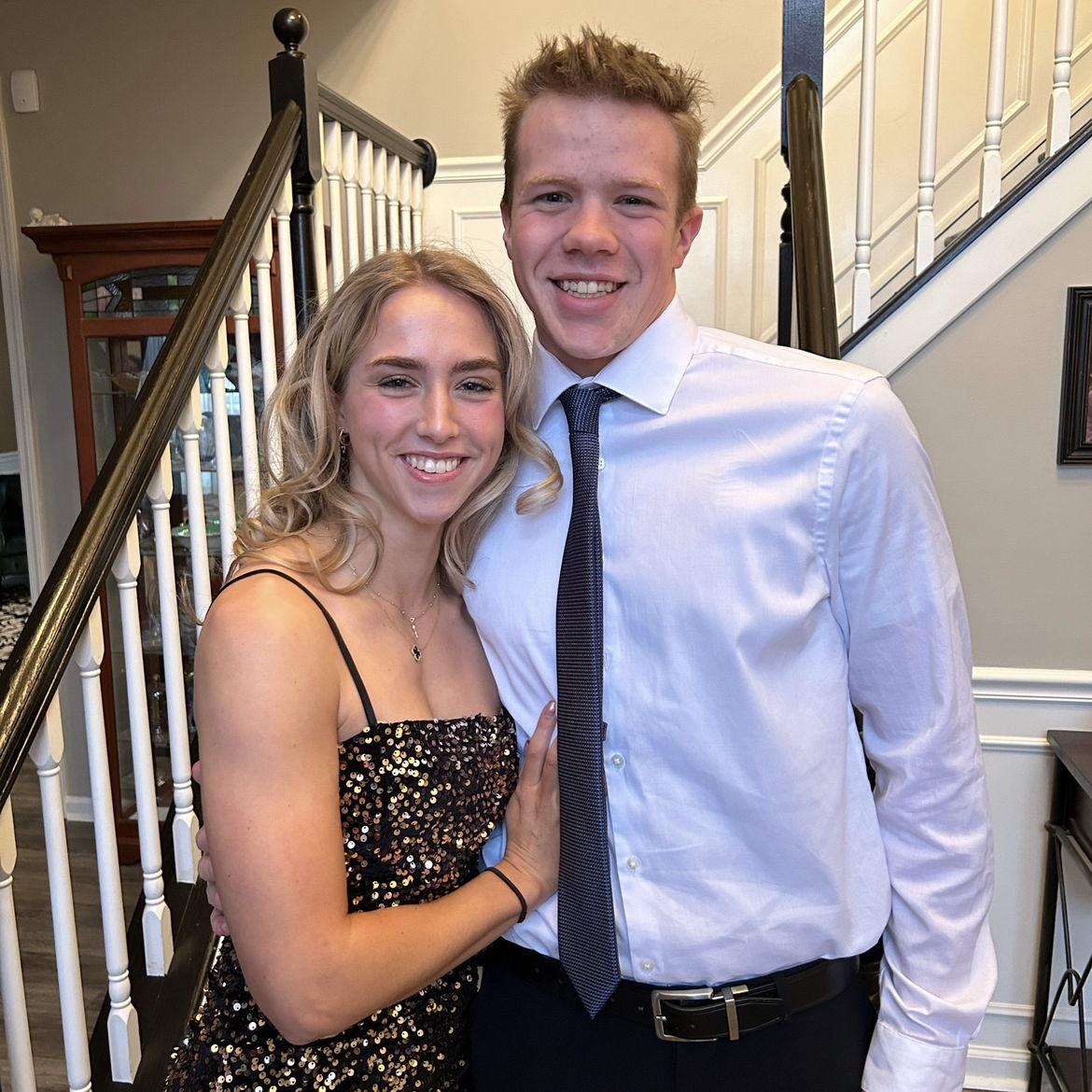 Senior year homecoming dance! This was right after we officially started dating