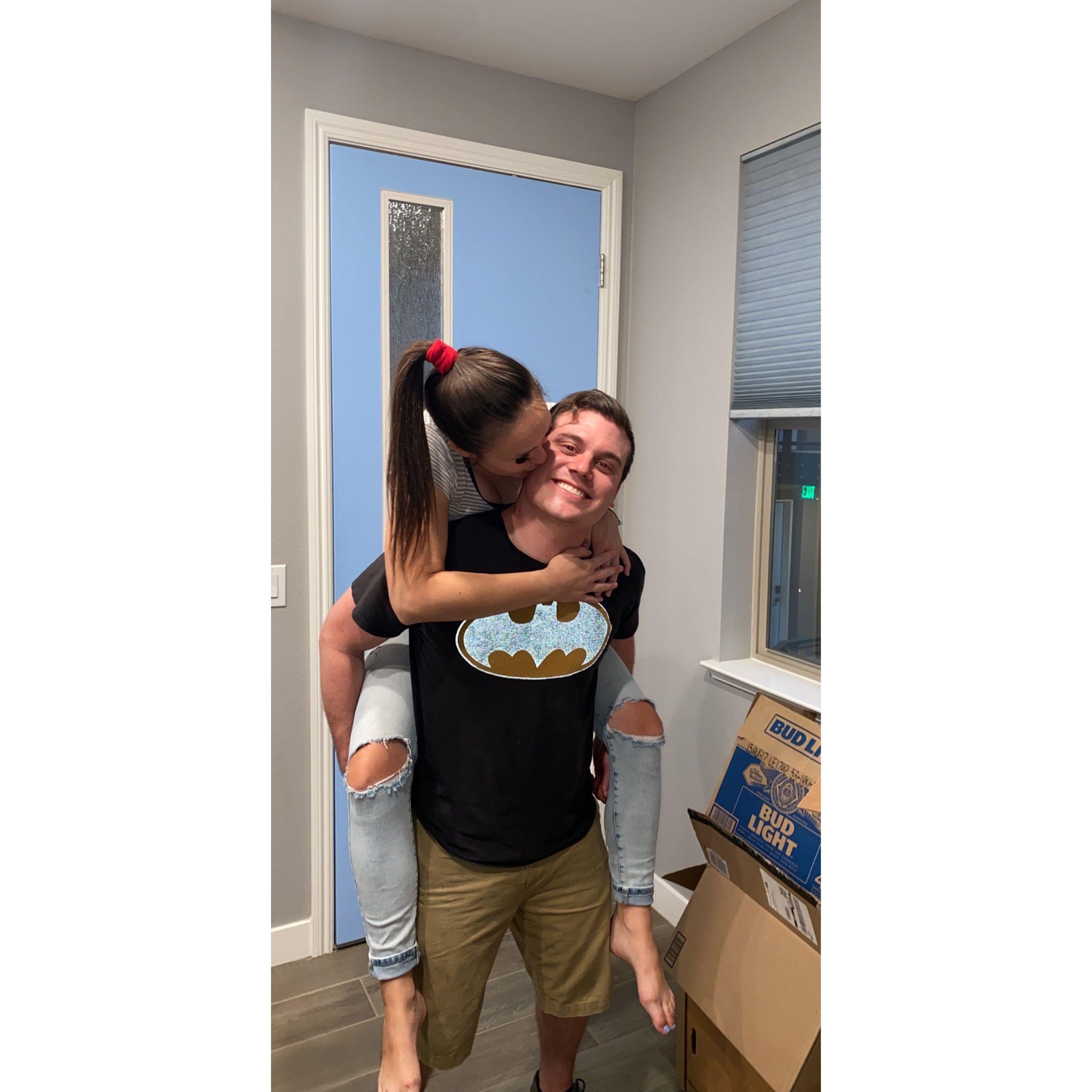 Just moved into our first apartment together in 2020.