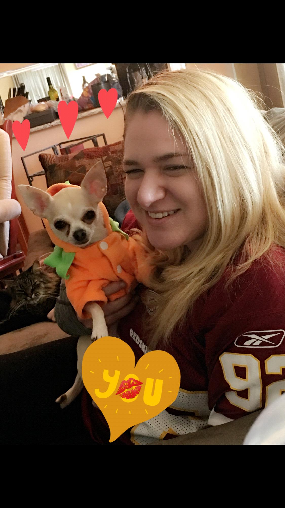 Glorya and Joanne enjoying a football Sunday