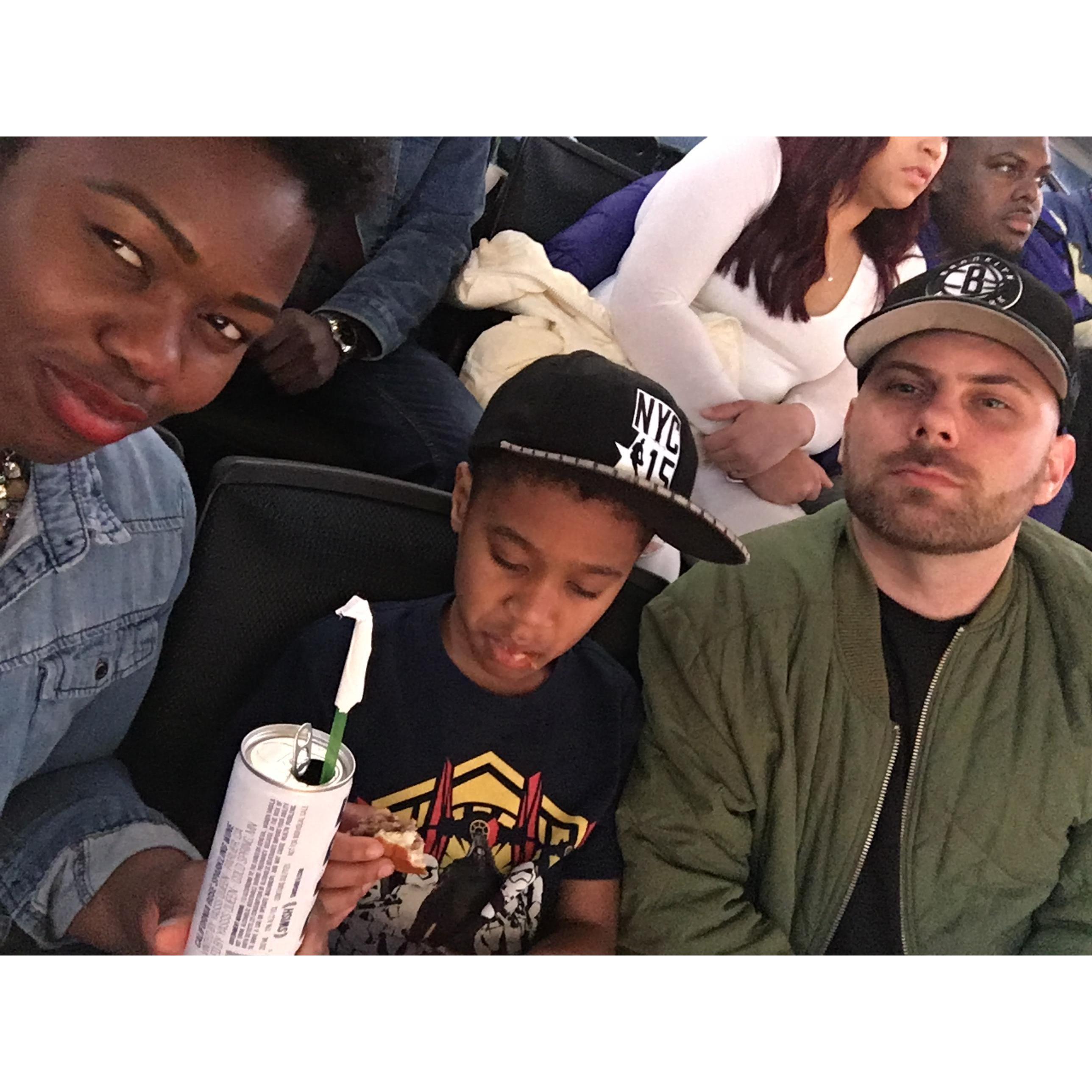 Daddy's Birthday at the Barclays for the NBA draft.