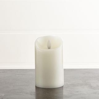 Flicker Flameless Ivory Pillar Candle