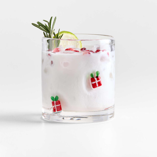 Holiday Presents Icon Double Old-Fashioned Glass