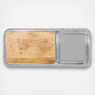 Pearled Cheese & Cracker Server