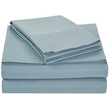 AmazonBasics Microfiber Sheet Set - King, Spa Blue