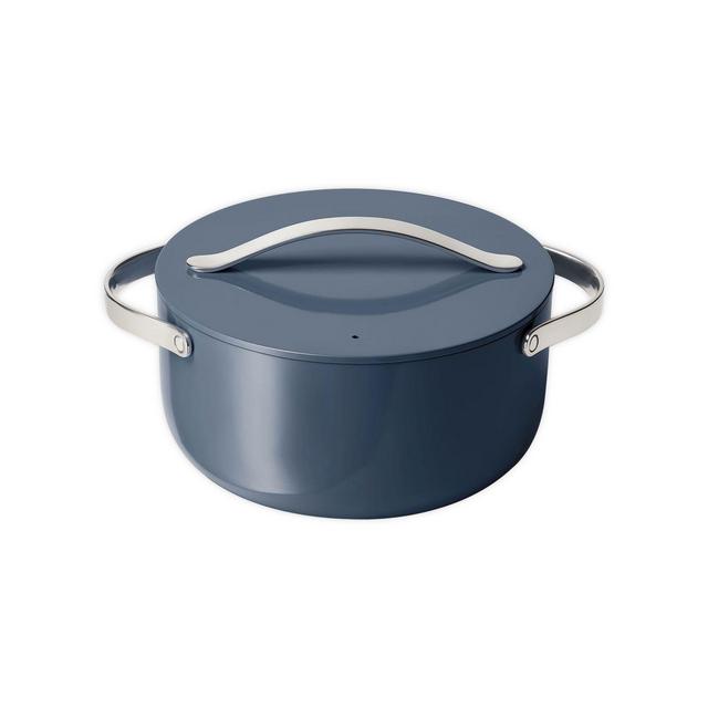 Caraway Ceramic Nonstick 6.5 qt. Aluminum Dutch Oven in Navy