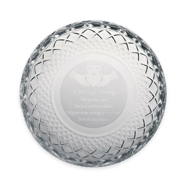 Belleek Galway Crystal "A Marriage Blessing" Plate