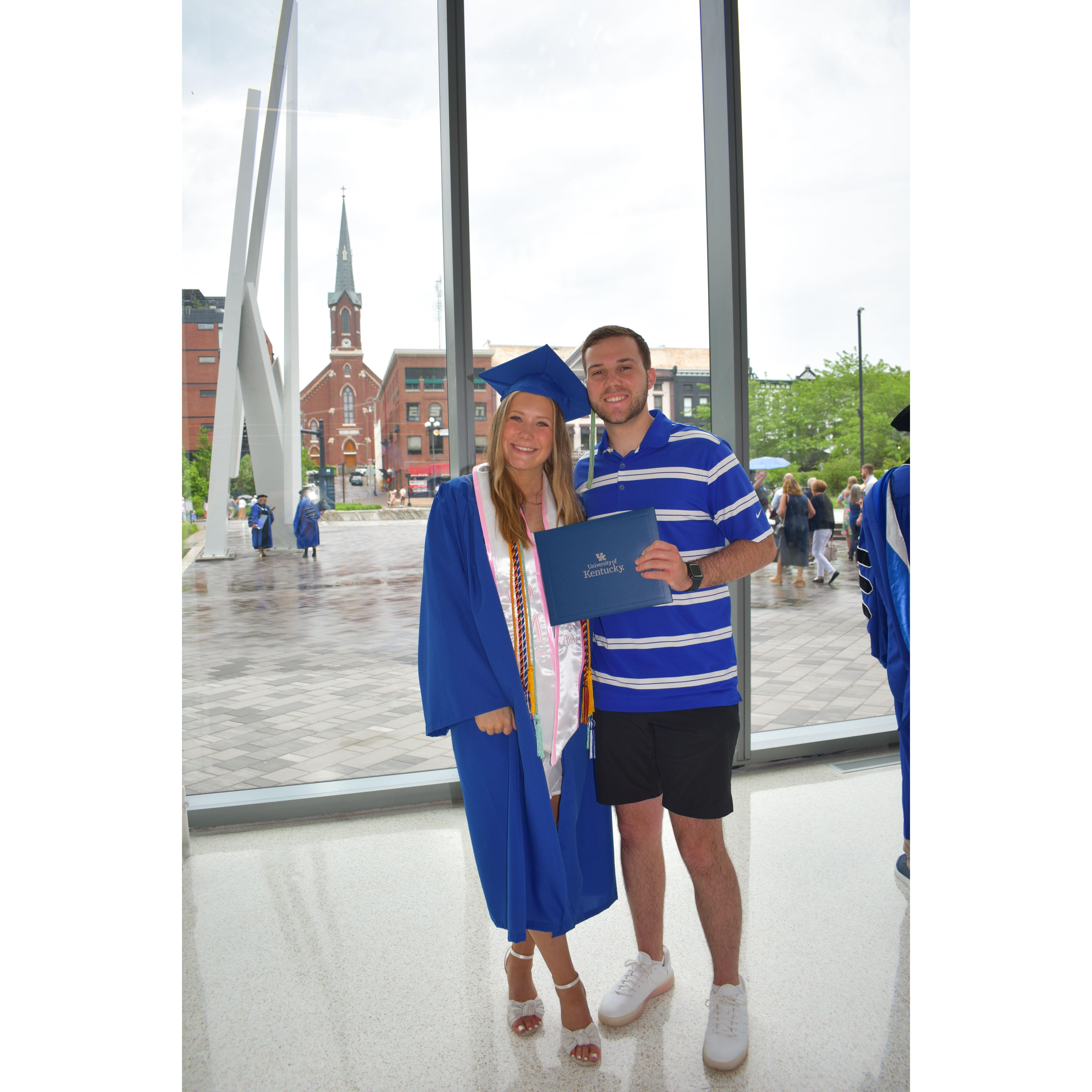 Ella's graduation from the University of Kentucky