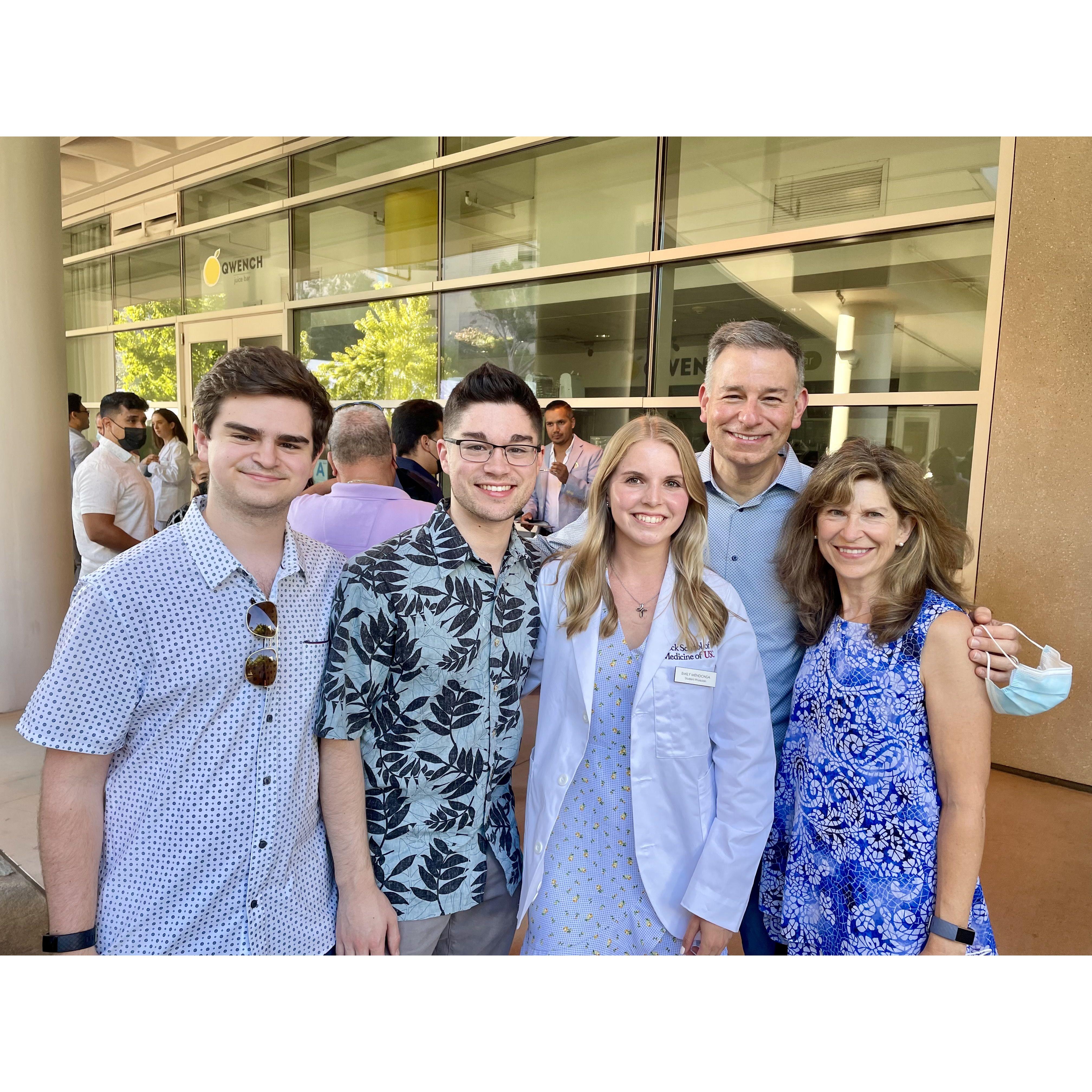 Emily's white coat ceremony at USC