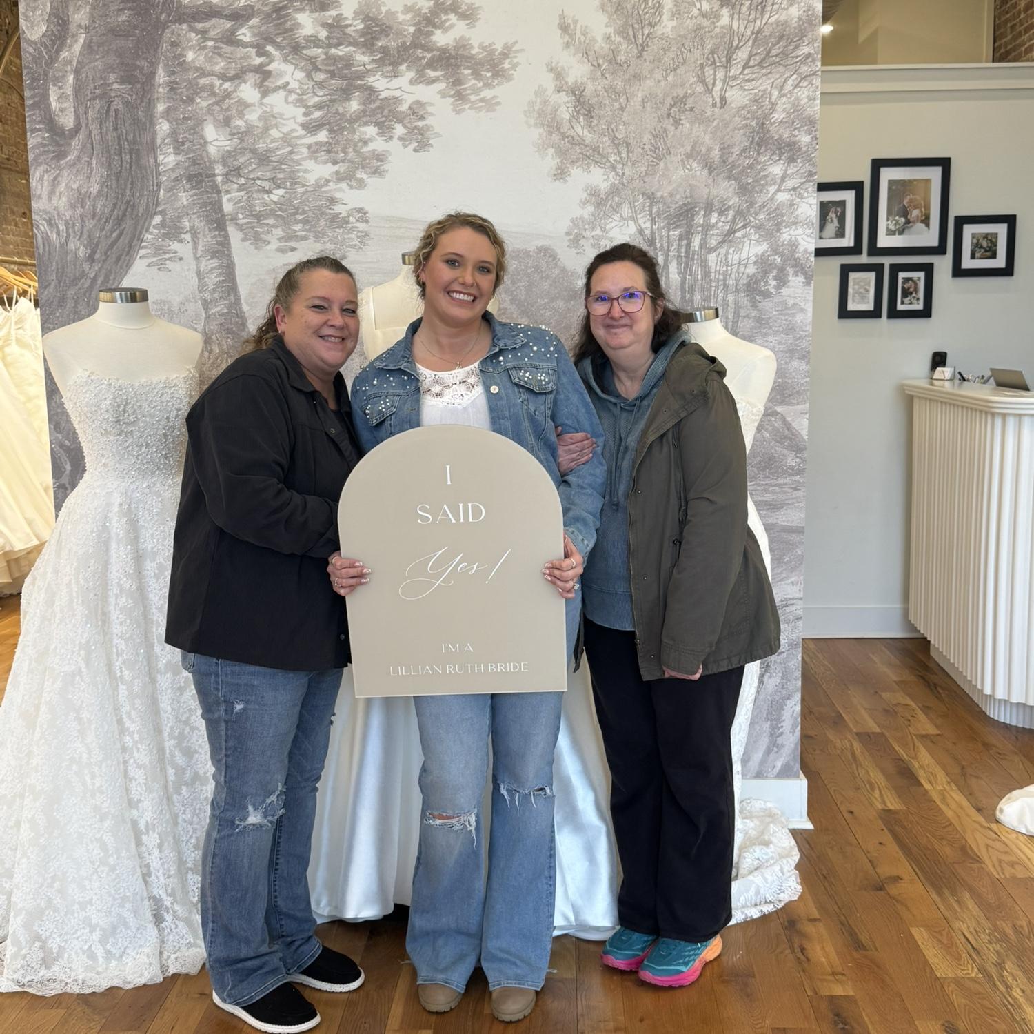 I said "Yes to the dress"