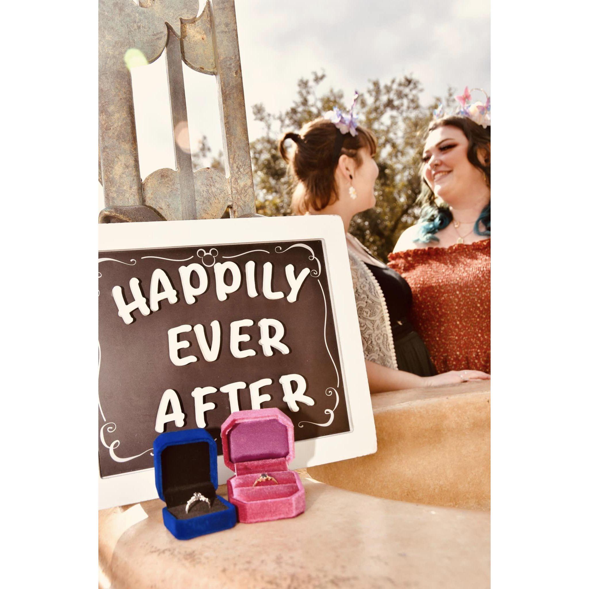 One of our engagement photos from our vacation to Walt Disney World, January 13th, 2023