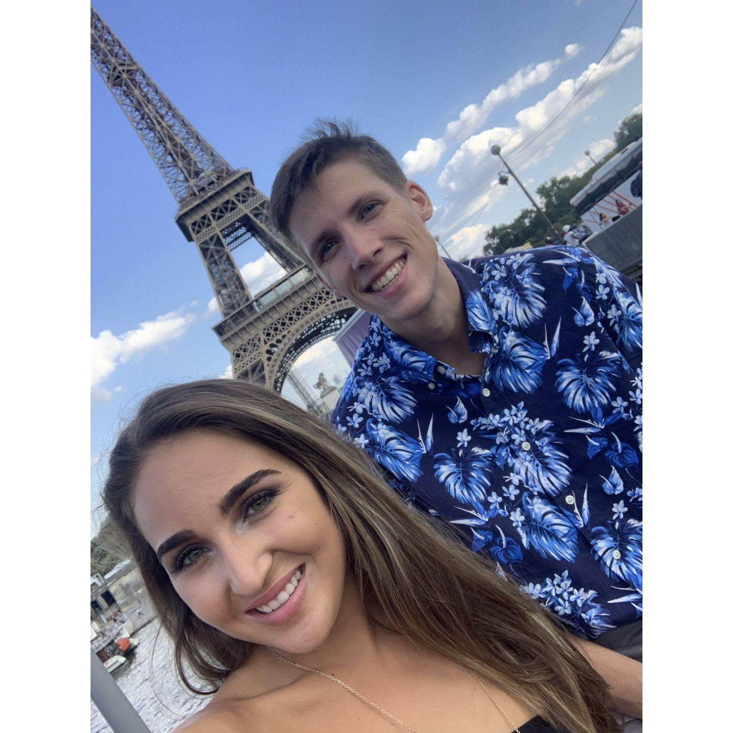Matt visiting Bre while she studied abroad in Manchester. The couple took a quick weekend trip to Paris during their time abroad. (August 2019)