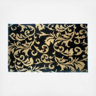 Gold Scroll Leaves Doormat