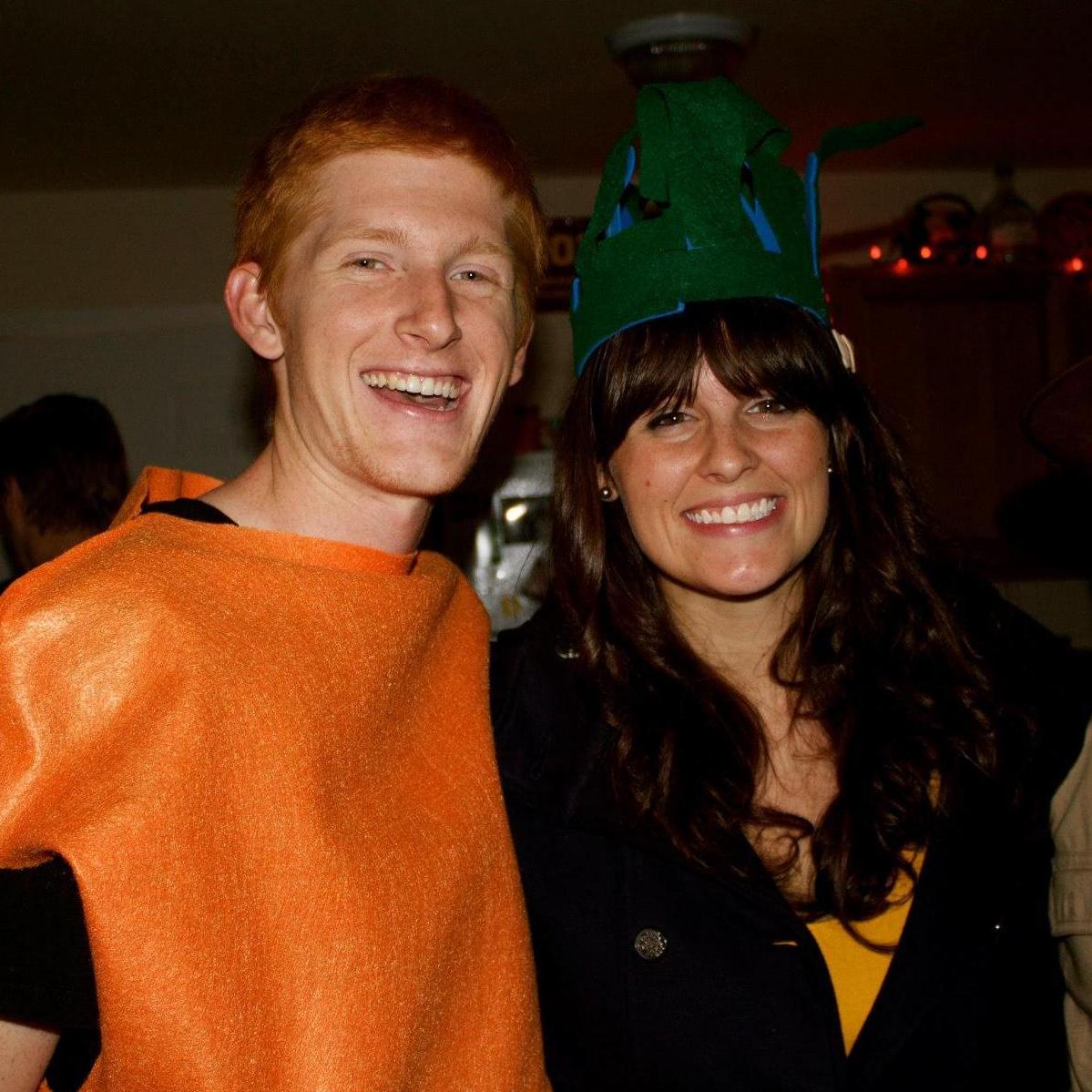 Halloween 2012 – Our first ever photo together! One of the many parties at the Yellow Submarine I threw to have an excuse to talk to Stephen.