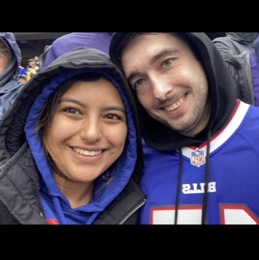 First Football game together. HEY-EY-EY-EY, LETS GO BUFFALO !