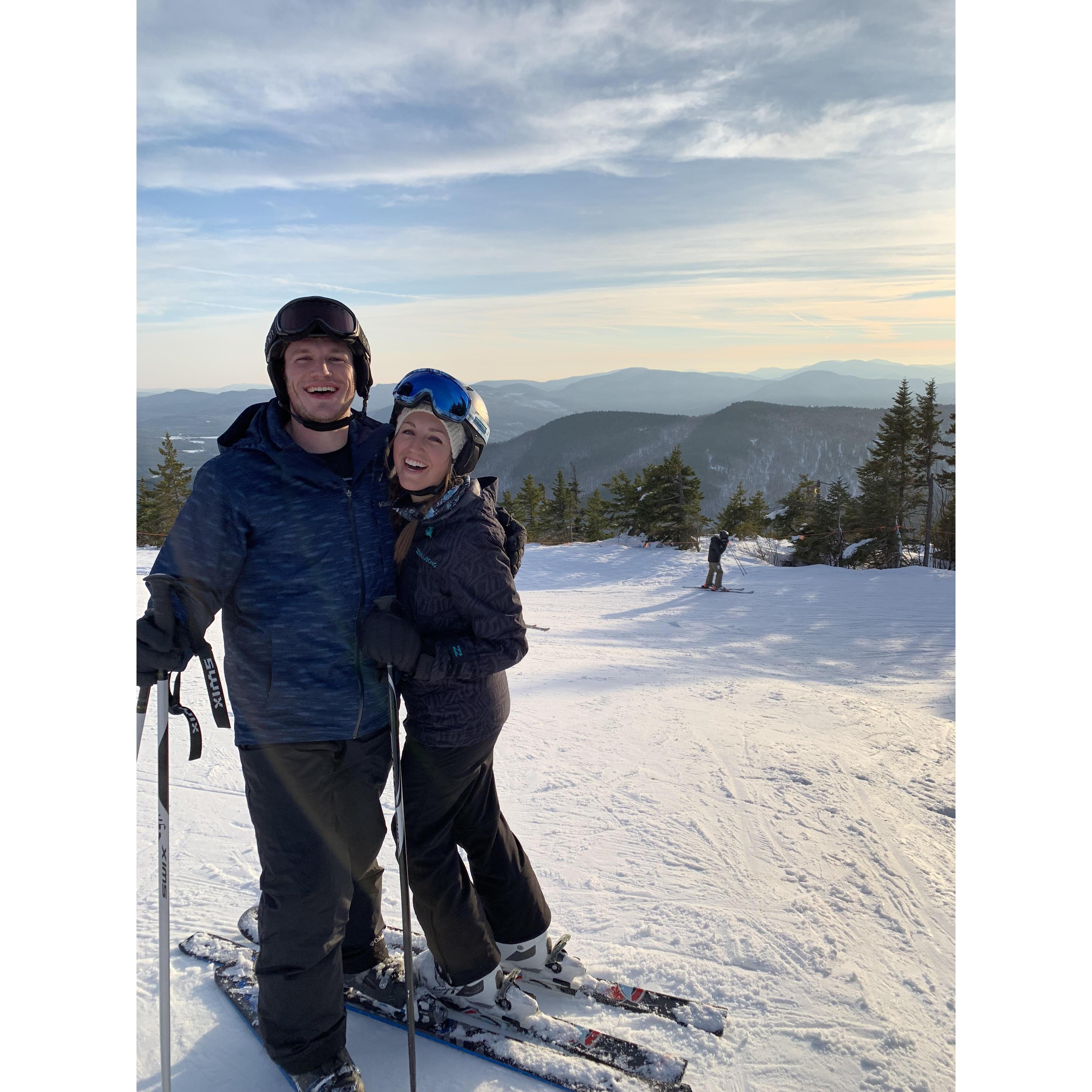 Skiing at Sunday River
