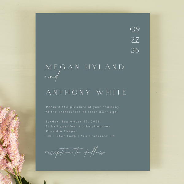Zola Wedding Invitations - Avinyo Portrait