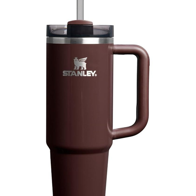 Stanley Quencher H2.0 Tumbler with Handle and Straw 30 oz | Flowstate 3-Position Lid | Cup Holder Compatible for Travel | Insulated Stainless Steel Cup | BPA-Free | Mahogany Gloss