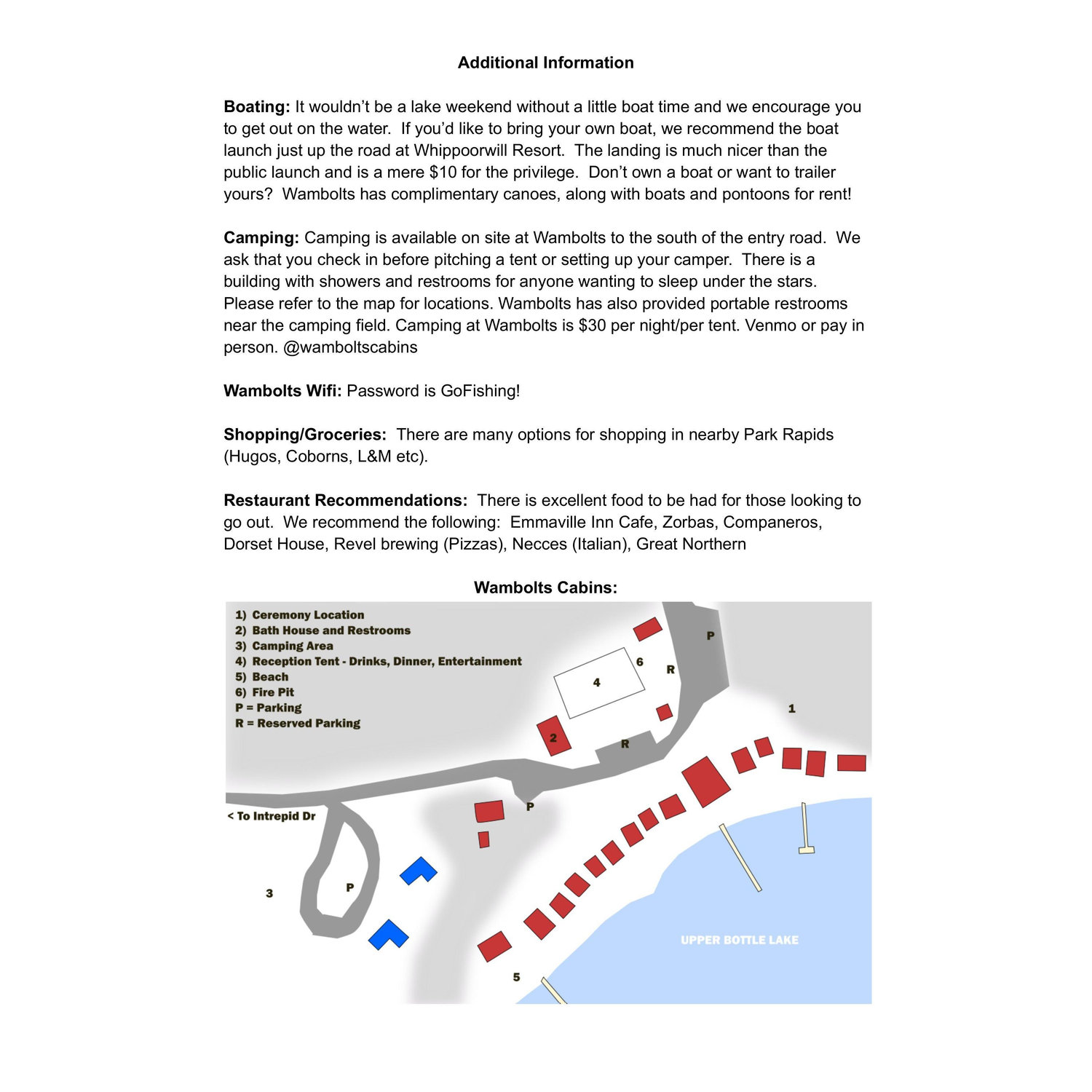 Page 2 of Wedding Newsletter