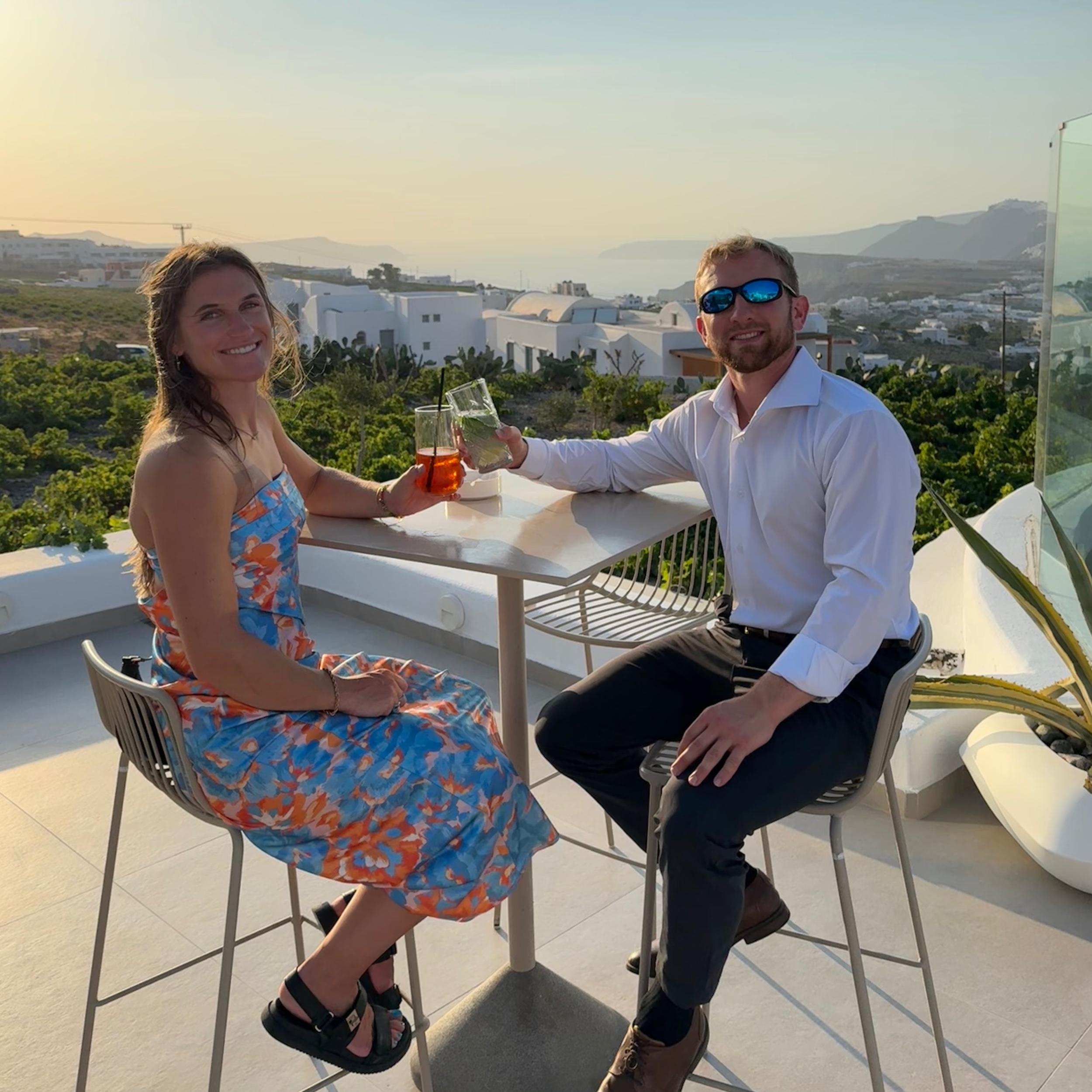 Dinner on honeymoon