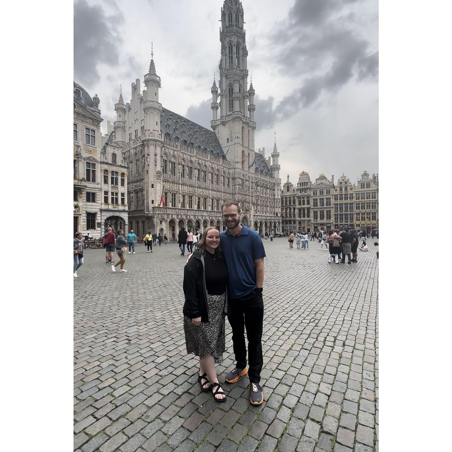 This was the day she said yes at the Grand Place in Belgium!