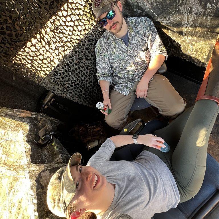 Daniel took Lauren hunting for the first time!