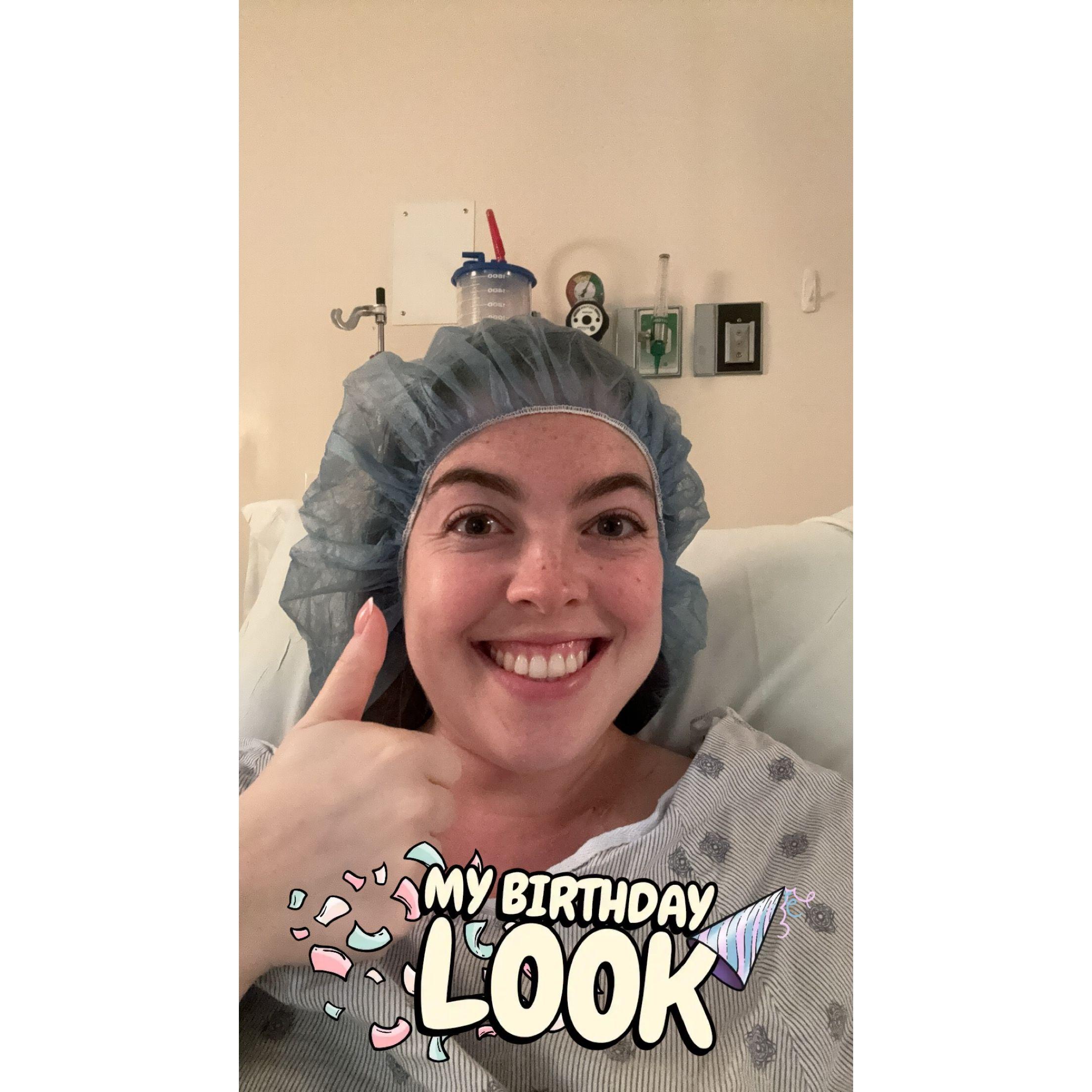 April 22, 2024: Cass had to have surgery out in Ohio on her birthday. On this same day Tony started his new job at MIG, the job that brought him home from tour!