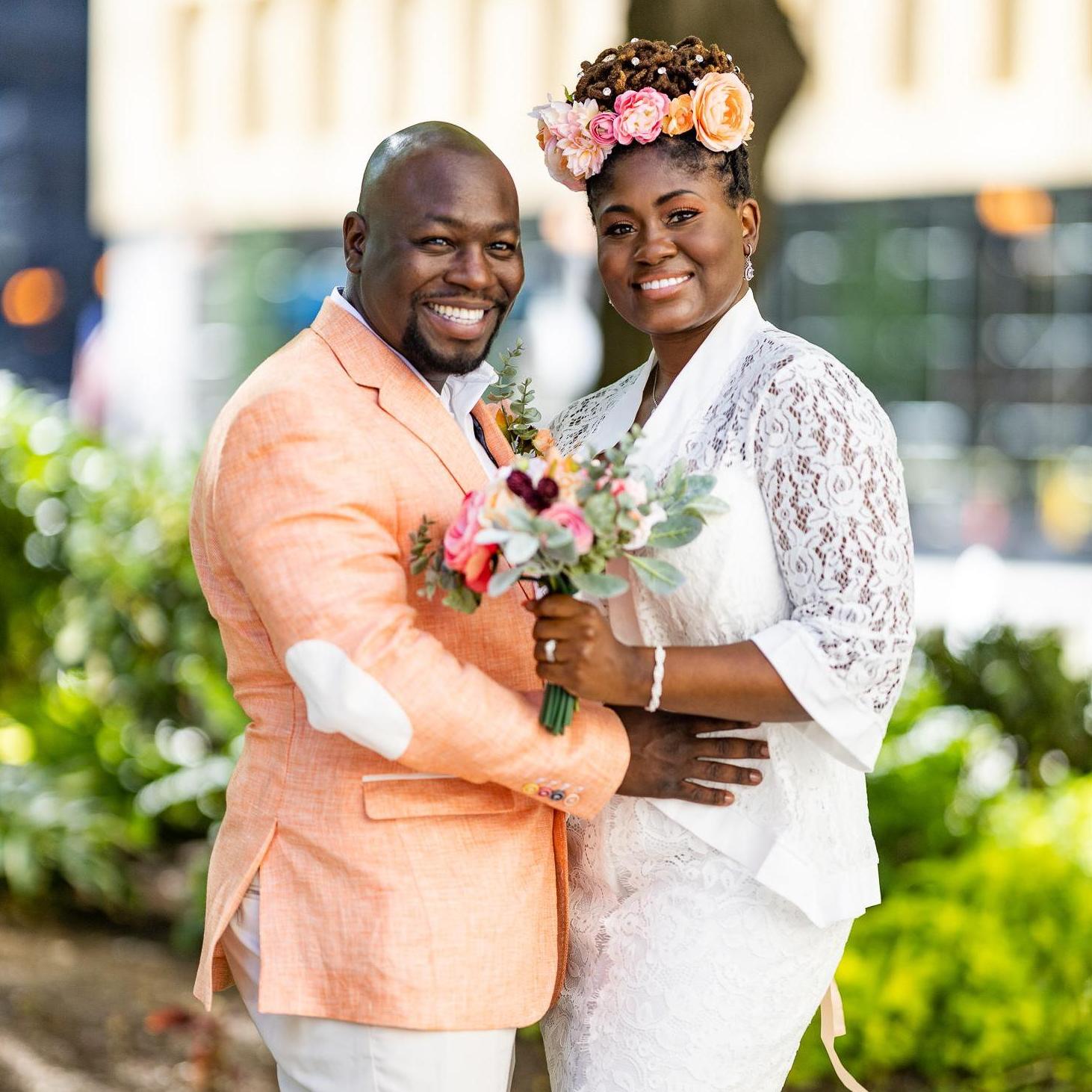 The happy couple