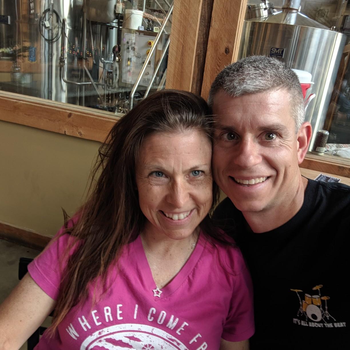 A brewery in Chatanooga after an interesting ride!