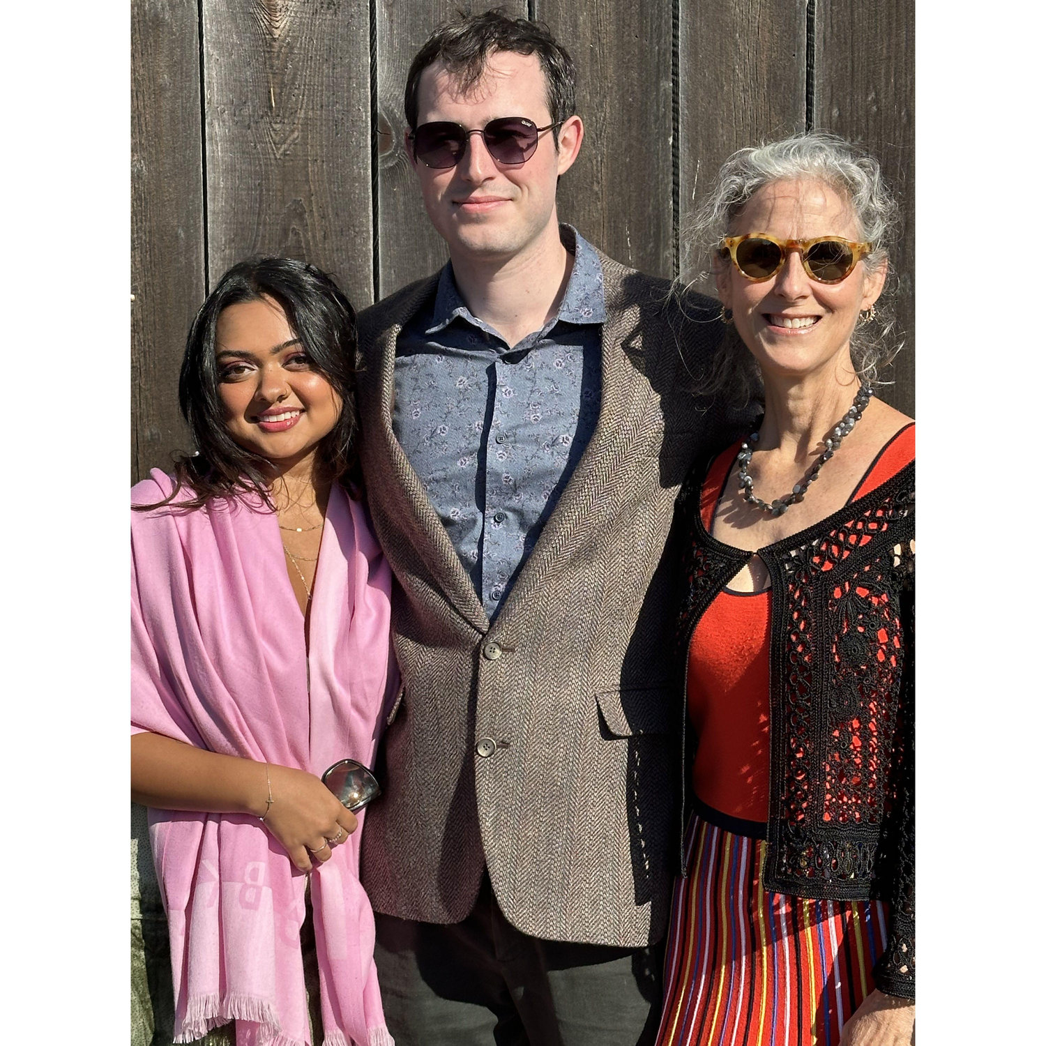 With Coe's mom at Coe's cousin Georgia's wedding!