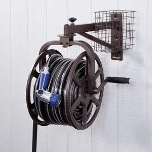 Style Selections Steel 125-Feet Wall-mount Hose Reel
