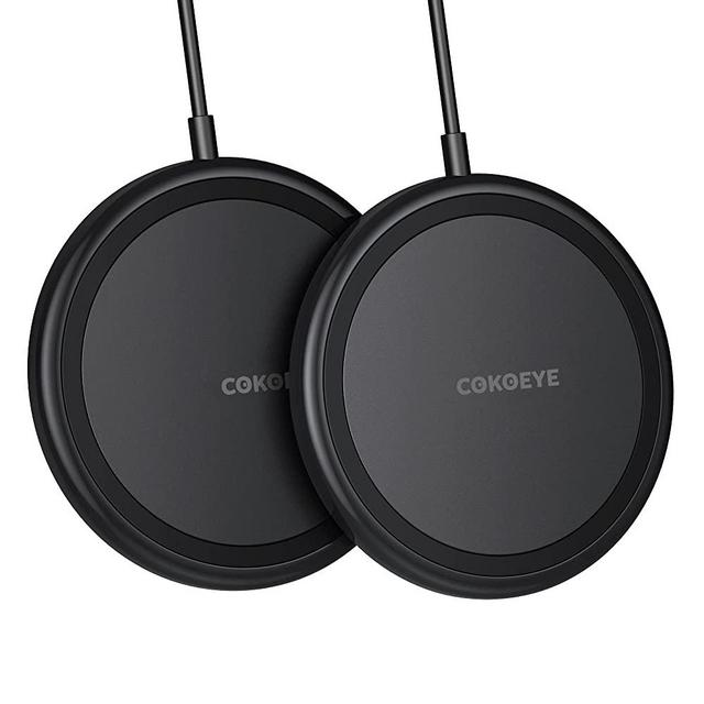 Wireless Charger 2-Pack Qi-Certified 10W for iPhone Wireless Charger Pad COKOEYE, Max Fast Wireless Phone Charger for iPhone 13Pro/13 Pro Max/12 Series/11 Series, Samsung S21/S20/S10/Note, AirPods Pro