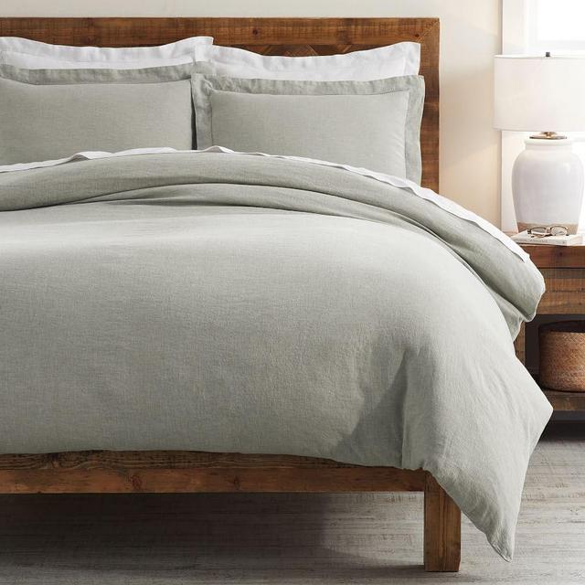 Eucalyptus Belgian Flax Linen Duvet Cover, King/Cal. King