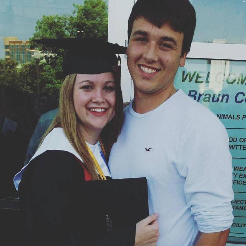 Scarlett's highschool graduation. (Fun side note: the caption to this photo was "...we know we're going to get married eventually." And look where we are!)