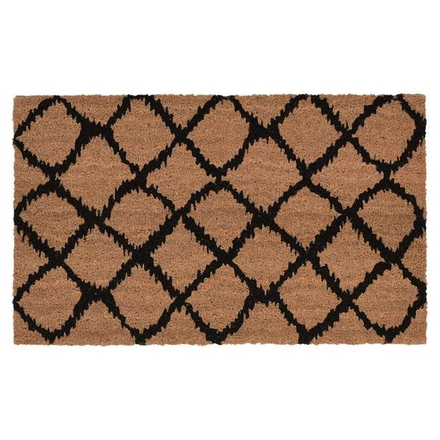 Erkin Doormat, 18" x 30", Black