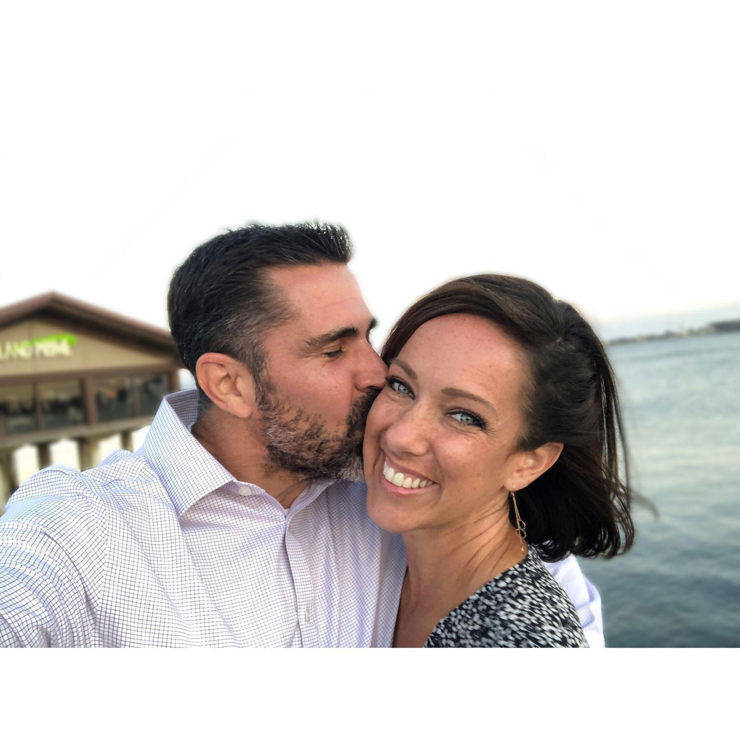 Our first anniversary. Everything was shut down for covid so we ended up with a walk on Harbor Island.