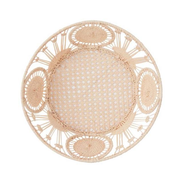Raffia Bread Basket, Circle